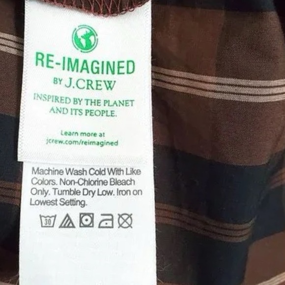 J.Crew Smocked puff-sleeve dress in Friday Plaid Size Medium Smocked Waist EUC - Picture 10 of 11